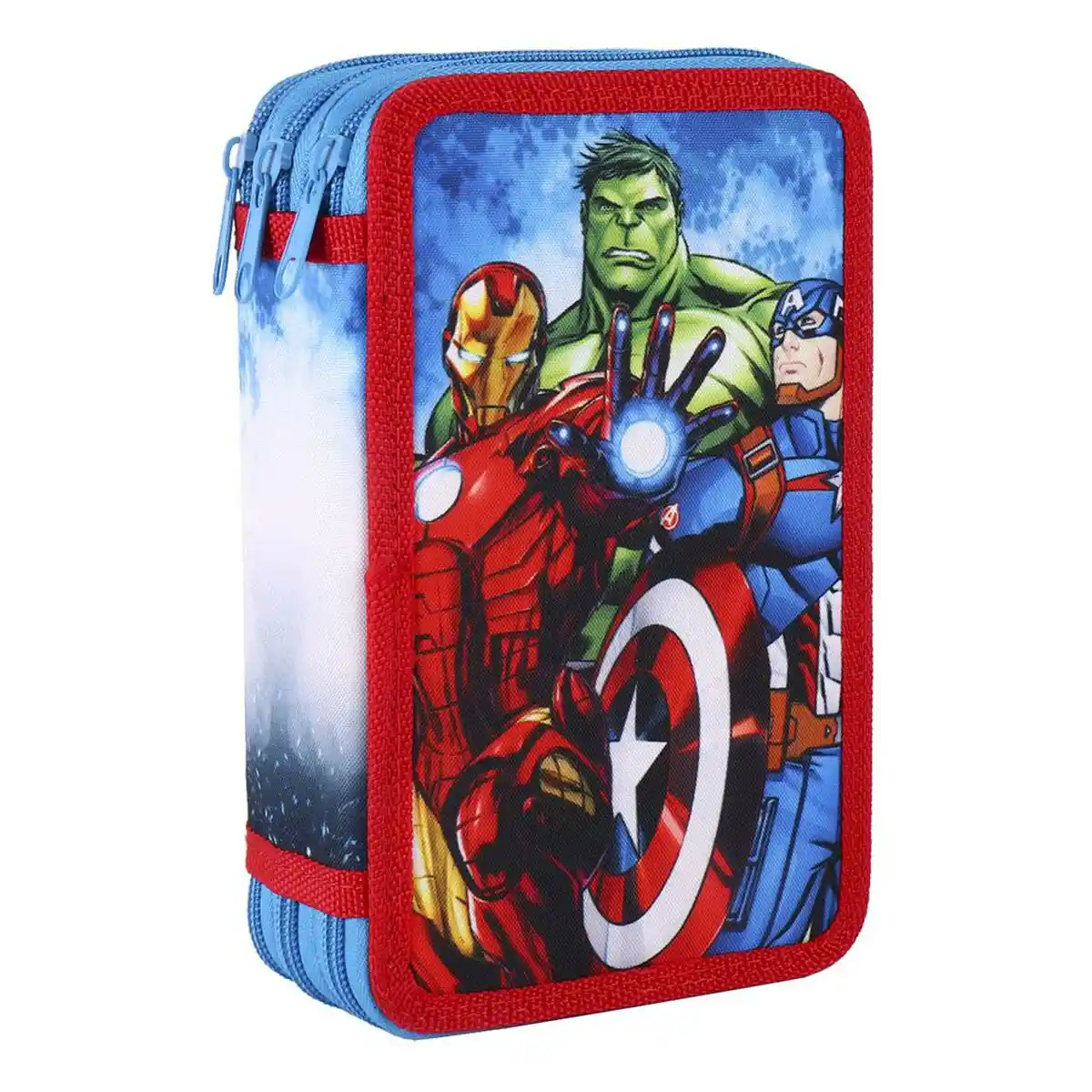 Trousse Triple The Avengers 43 Pièces Bleu (12 x 19,5 x 6,5 cm). SUPERDISCOUNT FRANCE