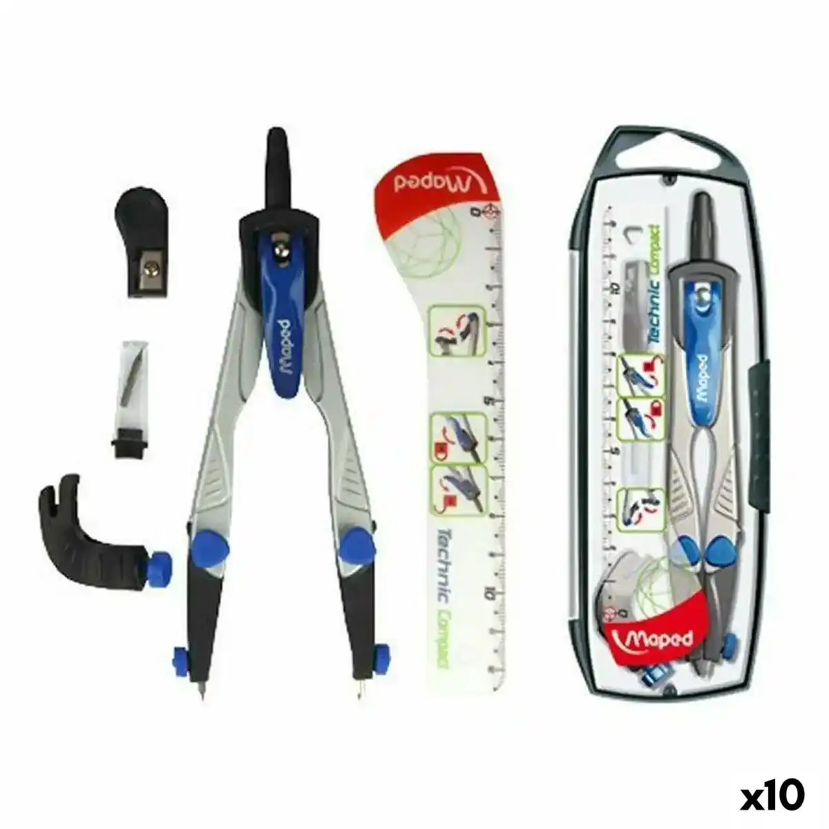 Boussole Maped 4 Pièces (10Unités). SUPERDISCOUNT FRANCE