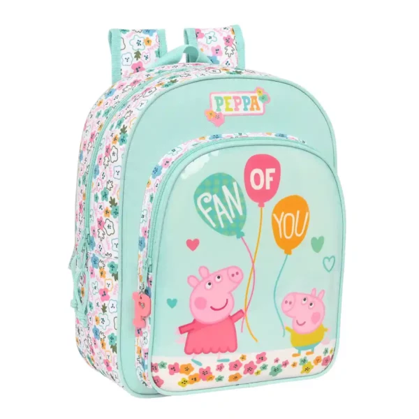 Cartable Peppa Pig Cosy corner Bleu Clair (26 x 34 x 11 cm). SUPERDISCOUNT FRANCE