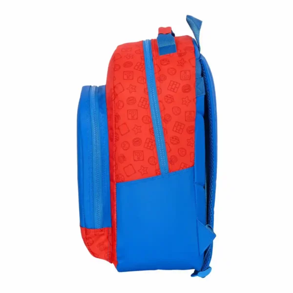 Cartable Super Mario Rouge Bleu (32 x 42 x 15 cm). SUPERDISCOUNT FRANCE