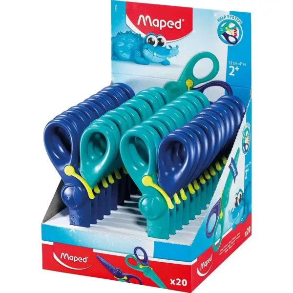 Ciseaux Maped Kidipulse Enfants 12 cm Bleu (20 Unités). SUPERDISCOUNT FRANCE