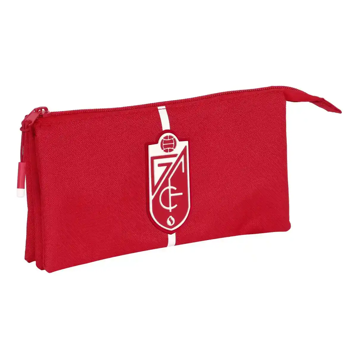 Fourre-tout triple Granada C.F. Rouge (22 x 12 x 3 cm). SUPERDISCOUNT FRANCE
