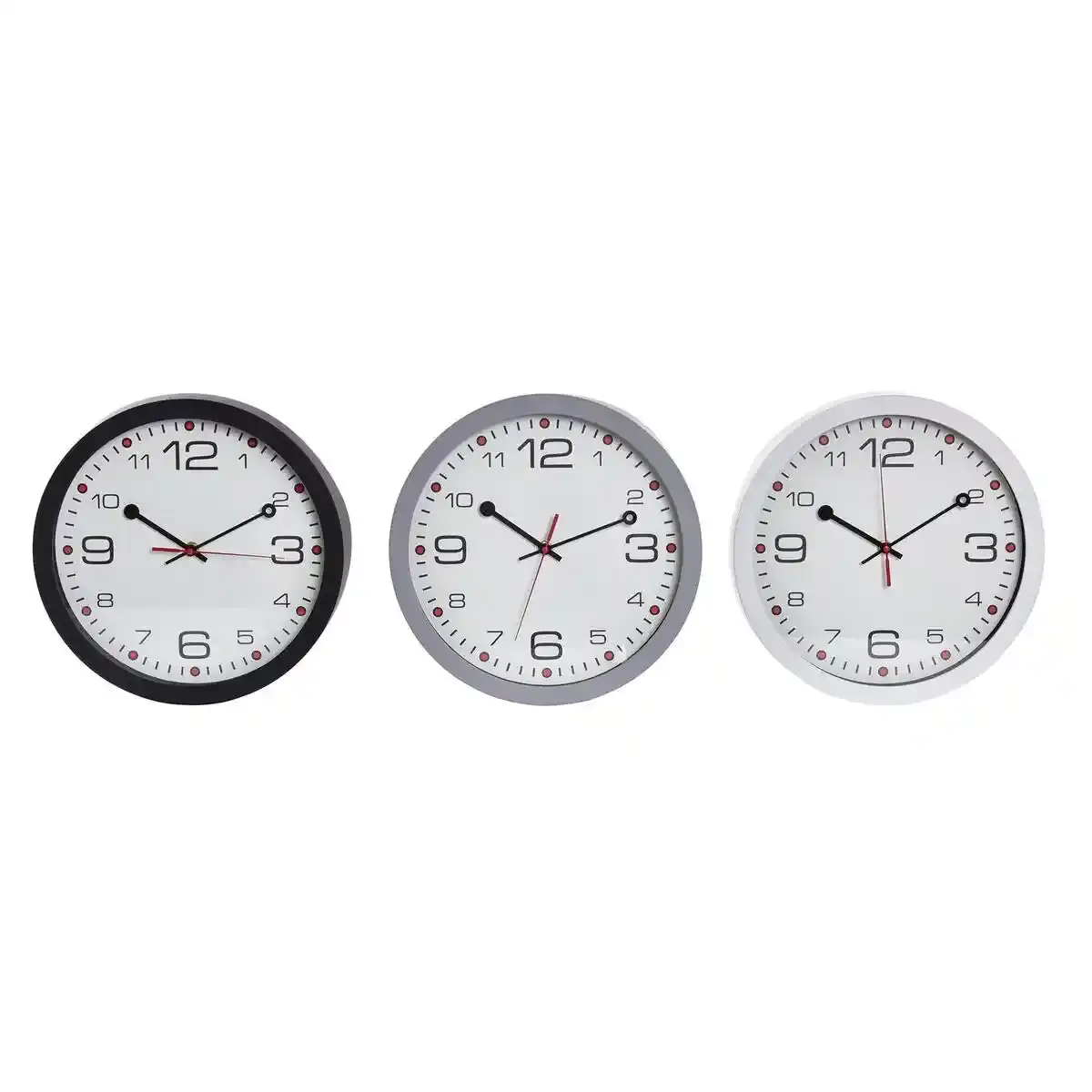 Horloge murale dkd home decor 30 x 4 3 x 30 cm cristal noir gris blanc pvc 3 pieces_9322. Bienvenue sur DIAYTAR SENEGAL - Où l'Élégance Rencontrer la Tradition. Explorez notre gamme variée et trouvez des articles qui marient le chic moderne au charme ancestral.