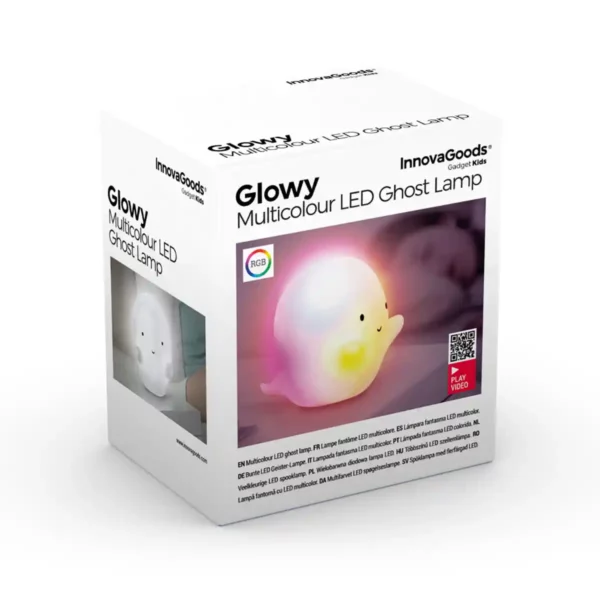 Lampe led multicolore ghost glowy innovagoods_9497. Entrez dans l'Univers de DIAYTAR SENEGAL - Où Chaque Produit a sa Place. Explorez nos rayons virtuels et choisissez des articles qui s'intègrent parfaitement à votre style de vie.