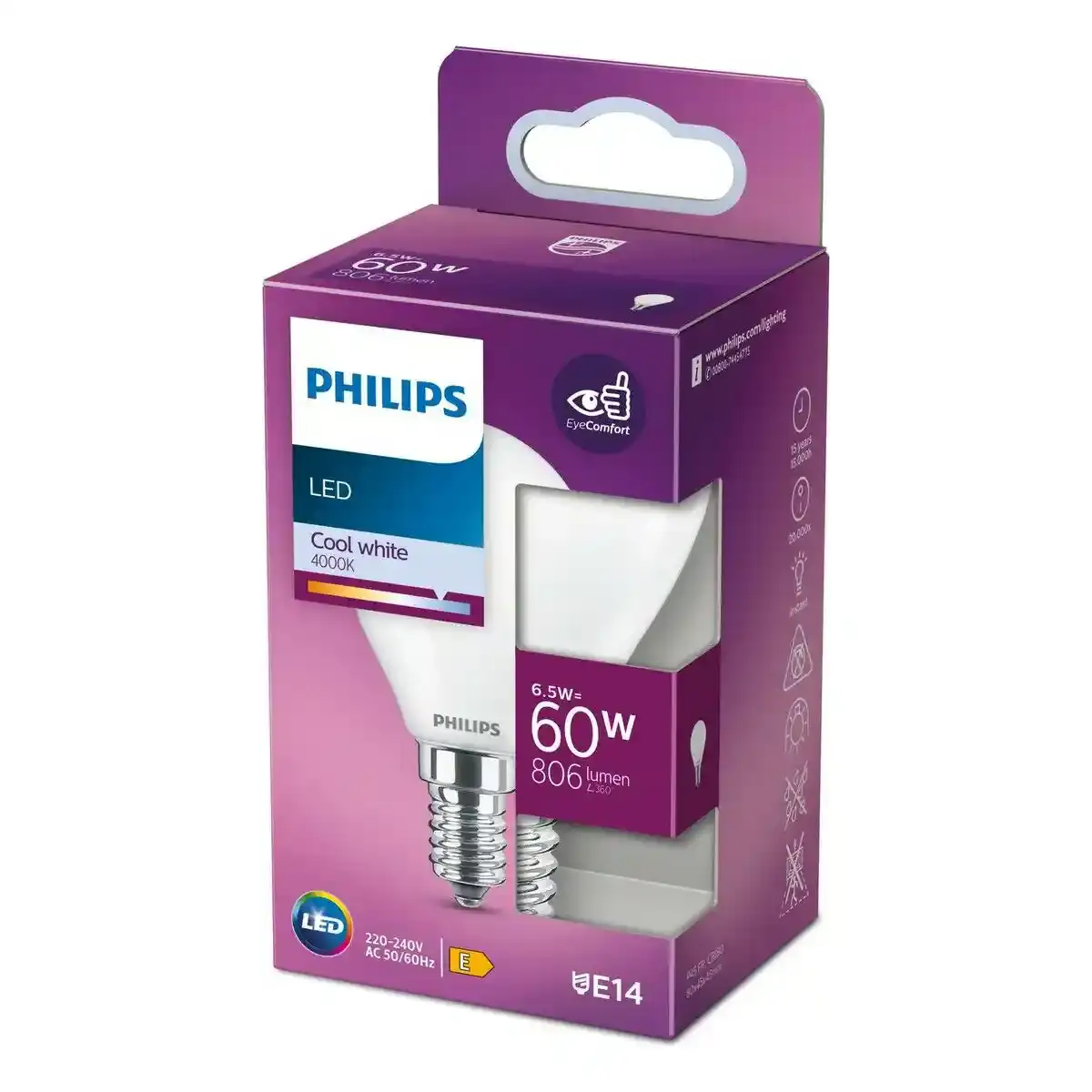 Lampe led philips e14 e 6 5 w 806 lm o 4 5 x 8 cm 4000 k _2948. Bienvenue chez DIAYTAR SENEGAL - Où le Shopping Devient un Plaisir. Découvrez notre boutique en ligne et trouvez des trésors qui égaieront chaque jour de votre vie.