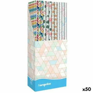Papier Cadeau Europrice Melody Multicolore Rouleau 70 x 200 cm (50 Unités). SUPERDISCOUNT FRANCE