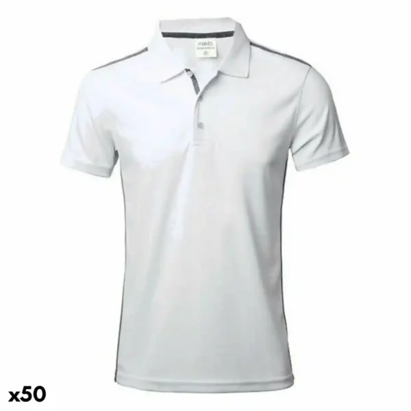 Polo à manches courtes pour homme 146460 Blanc (50 unités). SUPERDISCOUNT FRANCE