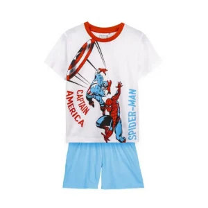 Pyjama Enfant The Avengers Bleu Blanc. SUPERDISCOUNT FRANCE