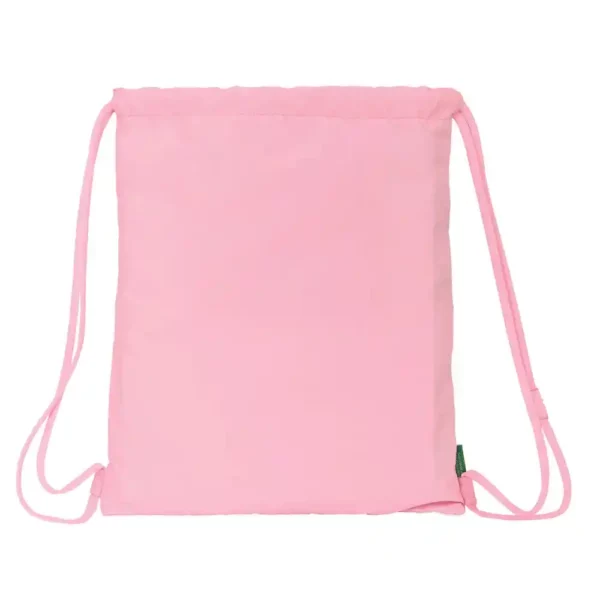 Sac à Dos à Cordes Benetton Vichy Rose (35 x 40 x 1 cm). SUPERDISCOUNT FRANCE