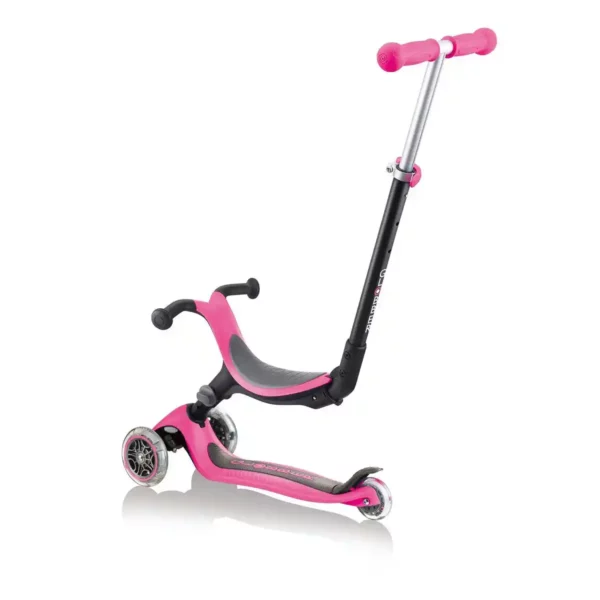 Trottinette Globber GO Up Pliable Rose. SUPERDISCOUNT FRANCE