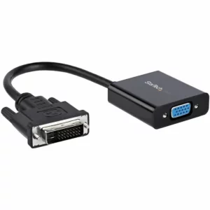 Adaptateur DVI-D vers VGA Startech DVI2VGAE 0,19 m Noir. SUPERDISCOUNT FRANCE