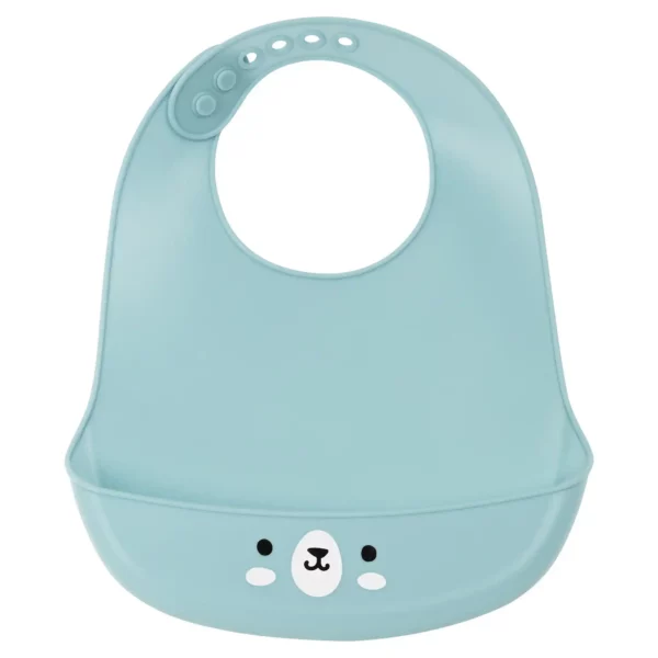 Bavoir Safta Ours Silicone Bleu Clair (21 x 2 x 26 cm). SUPERDISCOUNT FRANCE