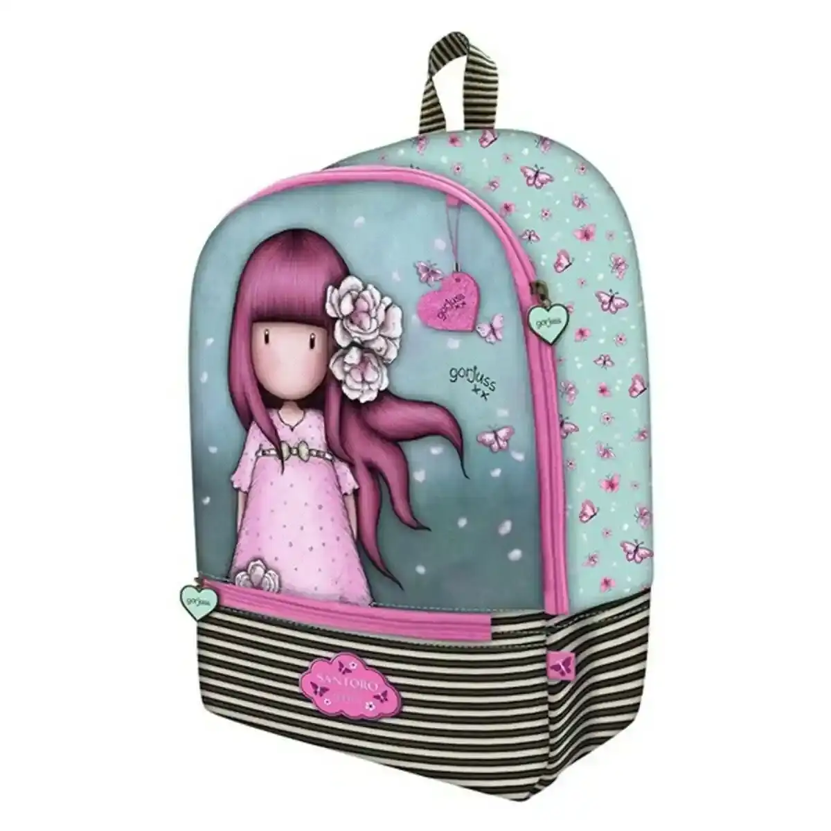 Cartable Gorjuss Cherry Blossom Turquoise (32 x 45 x 13,5 cm). SUPERDISCOUNT FRANCE