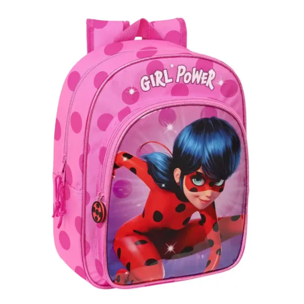 Cartable Lady Bug Fuchsia (26 x 34 x 11 cm). SUPERDISCOUNT FRANCE