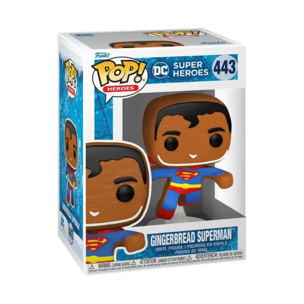 Figurines de collection Funko POP DC Super Heroes 443 Gingerbread Superman. SUPERDISCOUNT FRANCE