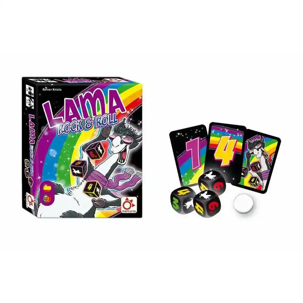 Jeu de Cartes Mercurio Lama Rock & Roll (46 pcs). SUPERDISCOUNT FRANCE
