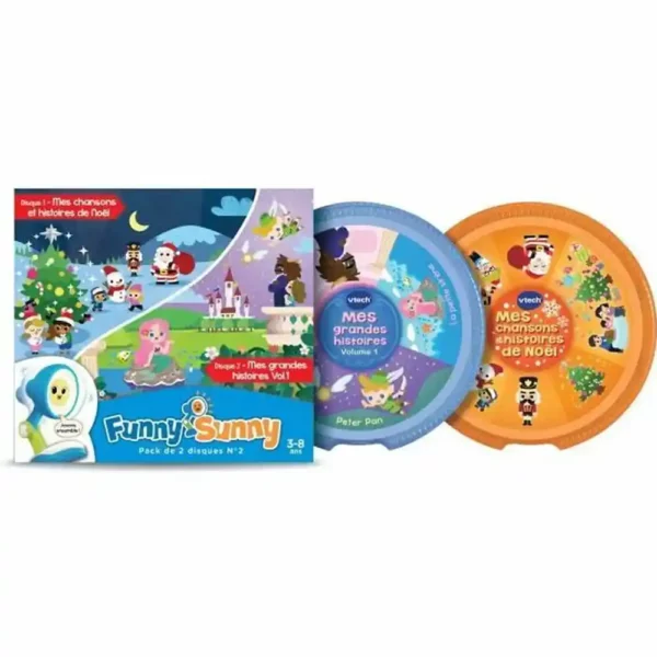 Jouet Interactif pour Bébés Vtech Funny Sunny - Pack 2 Disques N°2. SUPERDISCOUNT FRANCE