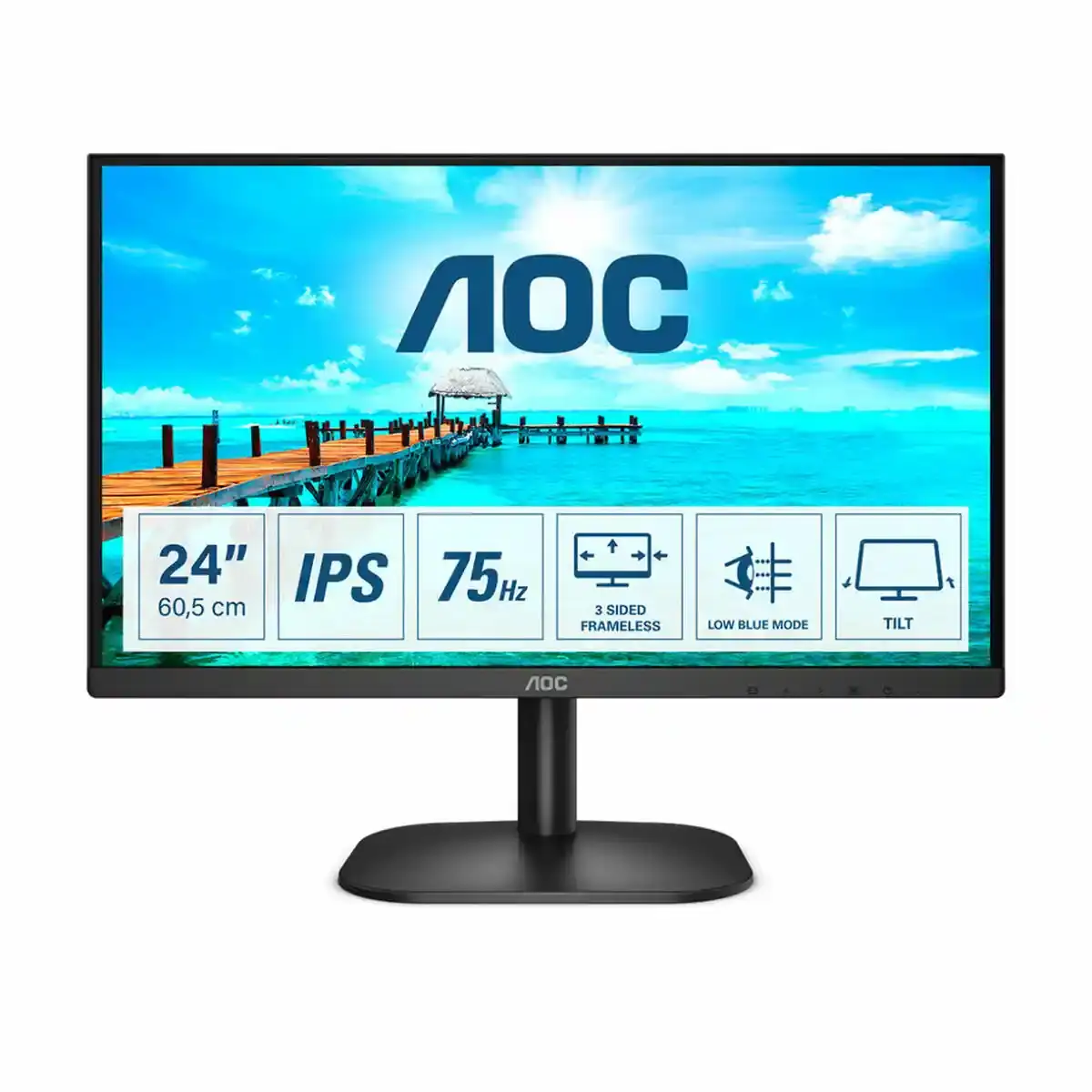 Moniteur AOC 24B2XDA FHD LED IPS 23,8". SUPERDISCOUNT FRANCE