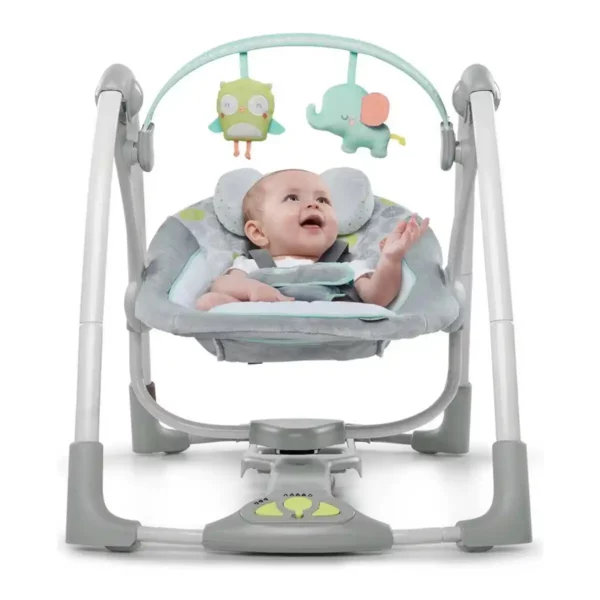 Rocking Chair Compact Swing - Hugs & Hoots Gris Blanc. SUPERDISCOUNT FRANCE