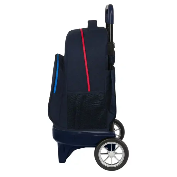 Sac à Dos Scolaire à Roulettes Benetton Sixties Bleu Marine (33 x 45 x 22 cm). SUPERDISCOUNT FRANCE