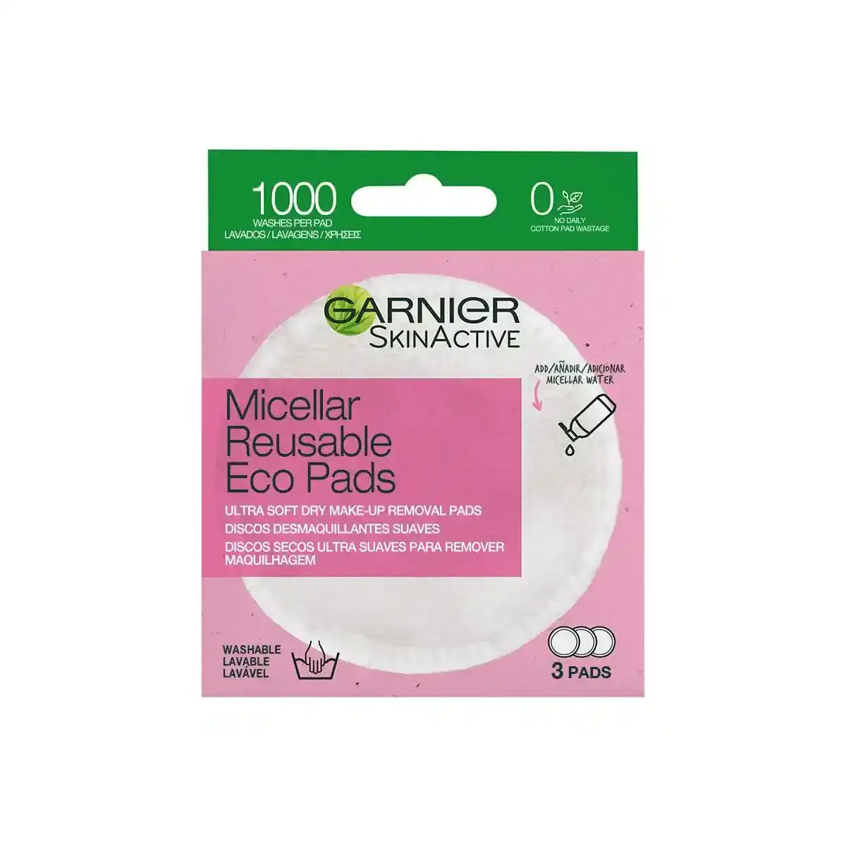 Tampons demaquillants garnier skinactive washable 3 unites_3473. DIAYTAR SENEGAL - Où Chaque Achat Raconte une Histoire. Explorez notre boutique en ligne et créez votre propre narration à travers notre diversité de produits, chacun portant une signification unique.