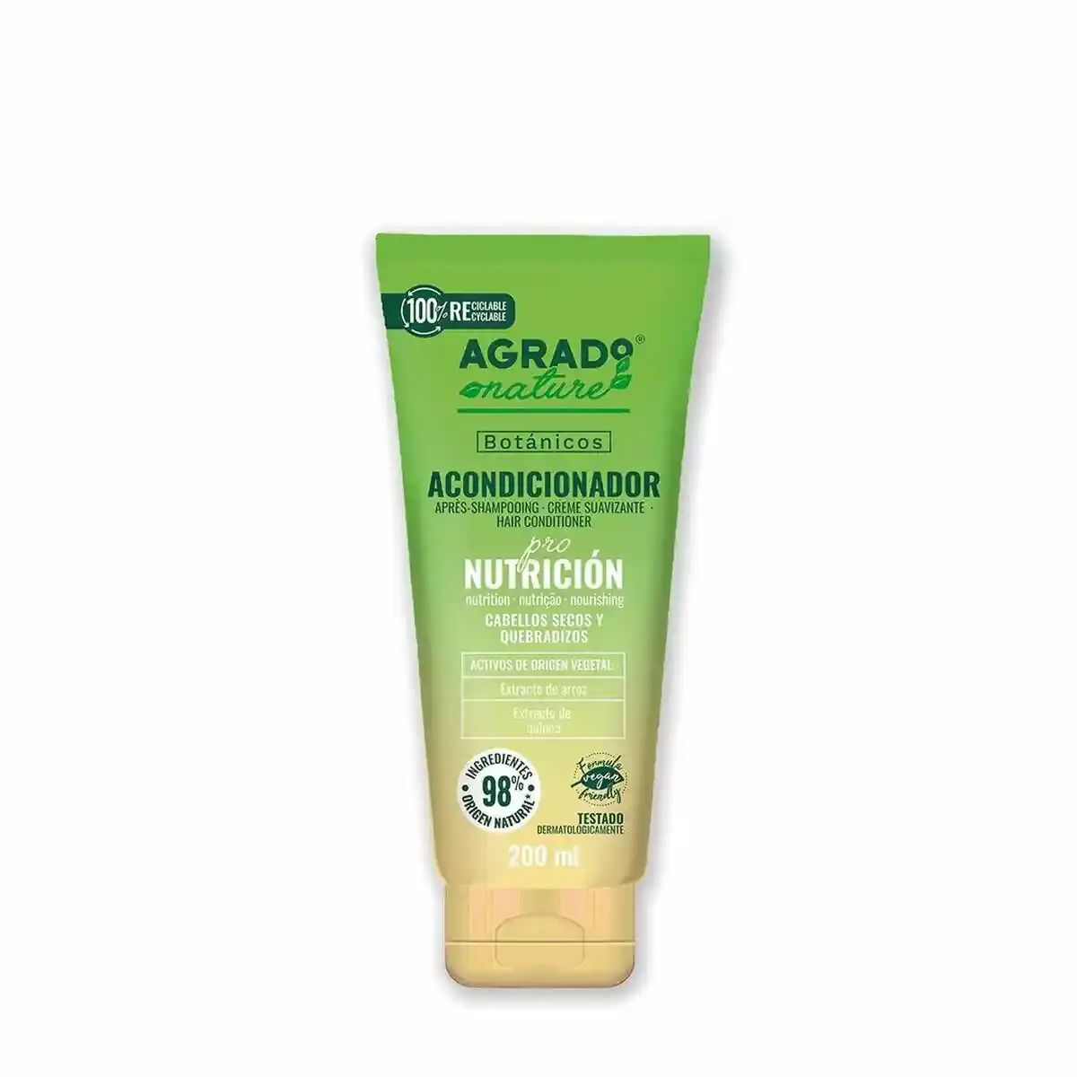 Apres shampoing nourrissant agrado nature 200 ml _3122. DIAYTAR SENEGAL - Votre Destination Shopping Éthique. Parcourez notre gamme et choisissez des articles qui respectent l'environnement et les communautés locales.