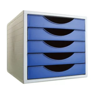 Classeur modulaire Archivo 2000 ArchivoTec Serie 4000 5 tiroirs Din A4 Bleu (34 x 27 x 26 cm). SUPERDISCOUNT FRANCE