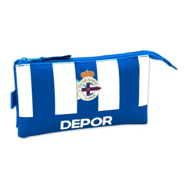 Fourre-tout R. C. Deportivo de La Coruña Bleu Blanc. SUPERDISCOUNT FRANCE