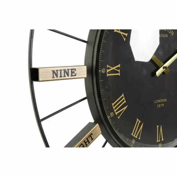 Horloge murale dkd home decor cristal argent noir dore fer 70 x 7 x 70 cm 2 unites _5348. DIAYTAR SENEGAL - L'Art de Choisir, l'Art de Vivre. Parcourez notre boutique en ligne et découvrez des produits qui transforment chaque choix en une expérience enrichissante.