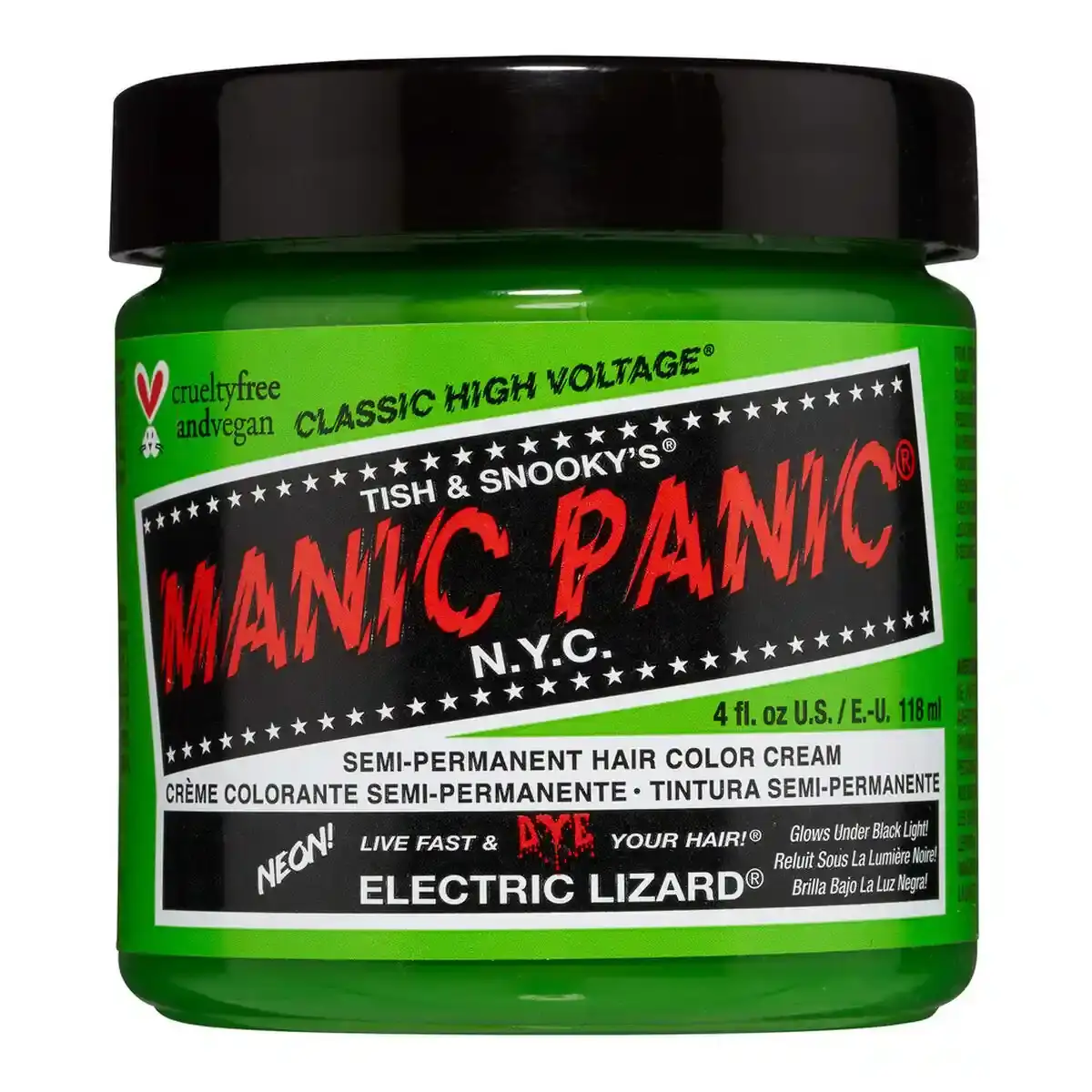Teinture permanente classique manic panic panic classique lezard electrique 118 ml _3263. DIAYTAR SENEGAL - Là où Chaque Produit Est une Trouvaille. Parcourez notre catalogue diversifié et découvrez des articles qui enrichiront votre quotidien, du pratique à l'insolite.