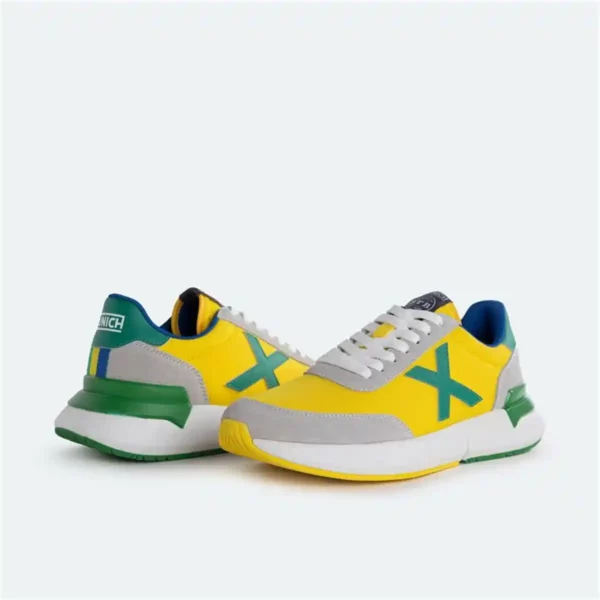 Baskets Homme Munich Versus Mundial Br Jaune. SUPERDISCOUNT FRANCE