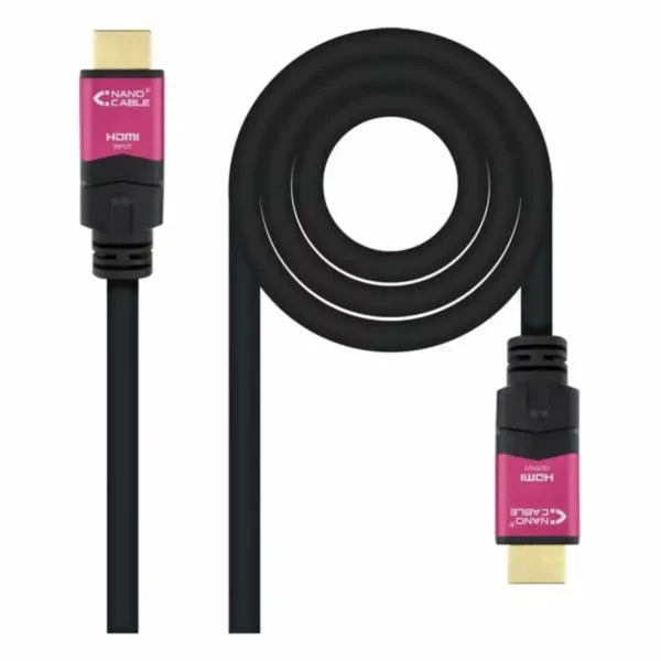 Câble HDMI NANOCABLE 10.15.3720 4K HDR Noir 20 m. SUPERDISCOUNT FRANCE