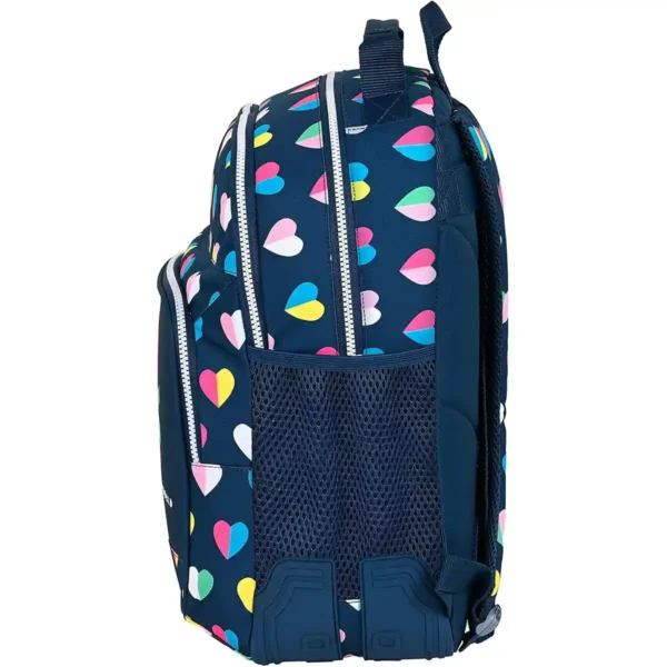 Cartable Benetton Corazones Multicolore Bleu Marine. SUPERDISCOUNT FRANCE