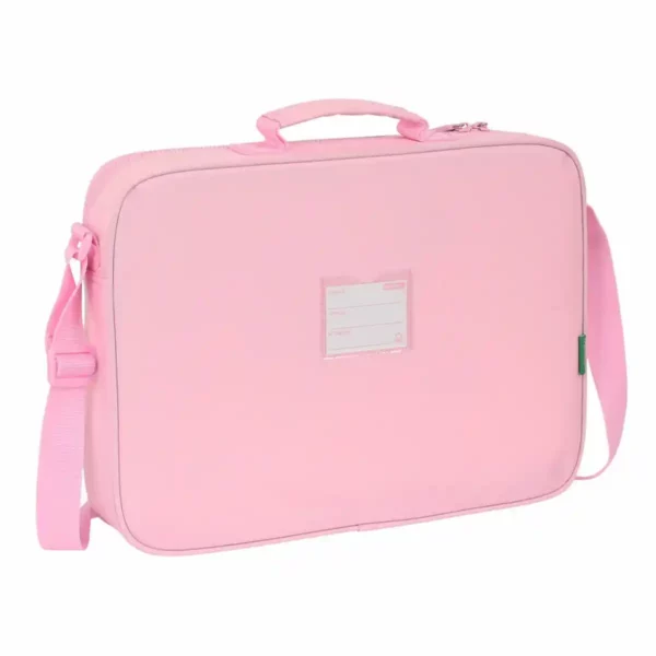 Cartable Benetton Vichy Rose (38 x 28 x 6 cm). SUPERDISCOUNT FRANCE