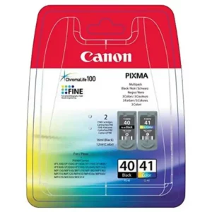 Cartouche d'encre d'origine (lot de 2) Canon PG-40/CL41 Noir Tricolore Jaune Cyan Magenta Oui. SUPERDISCOUNT FRANCE