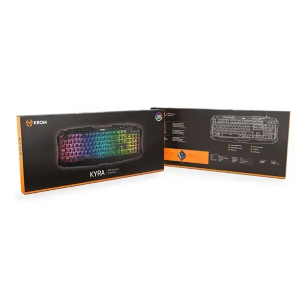 Clavier Gaming Krom Kyra RGB USB Noir. SUPERDISCOUNT FRANCE