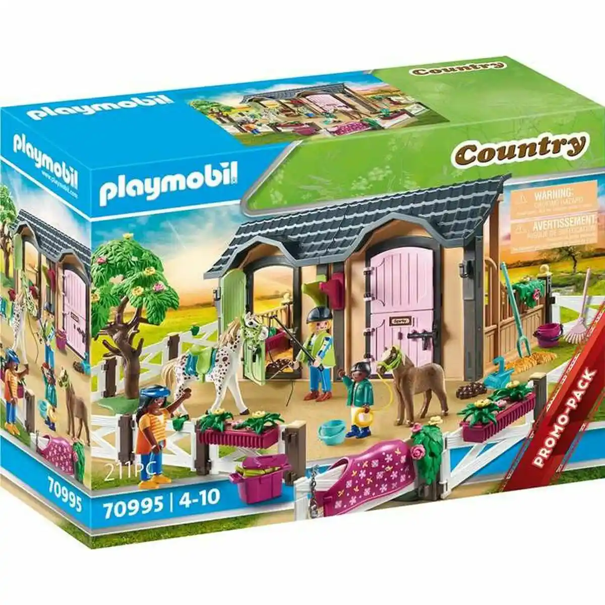 Playset Playmobil Country Horses Farm 70995 (211 pcs) - DIAYTAR