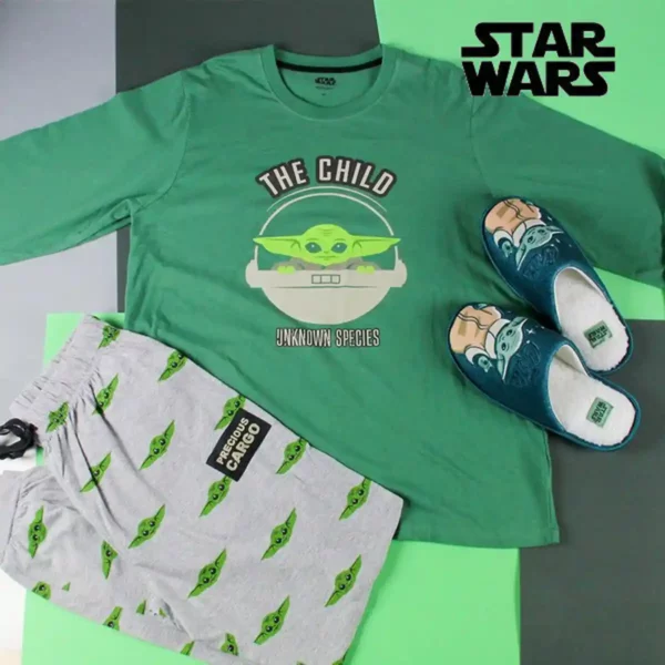 Pyjama The Mandalorian Men Green. SUPERDISCOUNT FRANCE