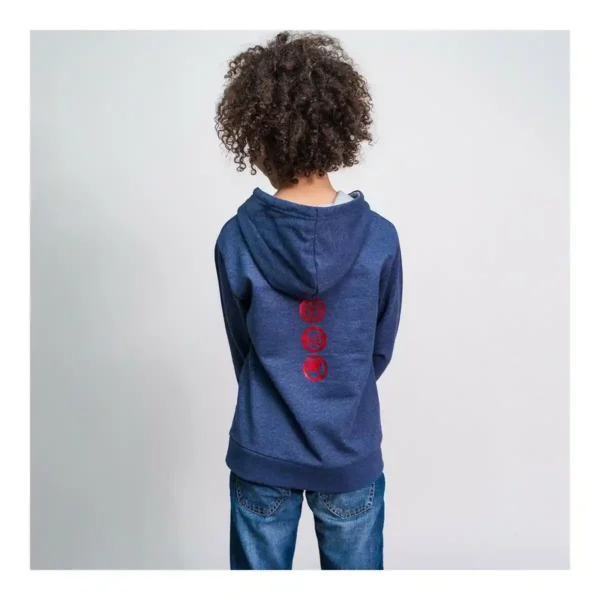 Sweat à Capuche Enfant Marvel Bleu Foncé. SUPERDISCOUNT FRANCE