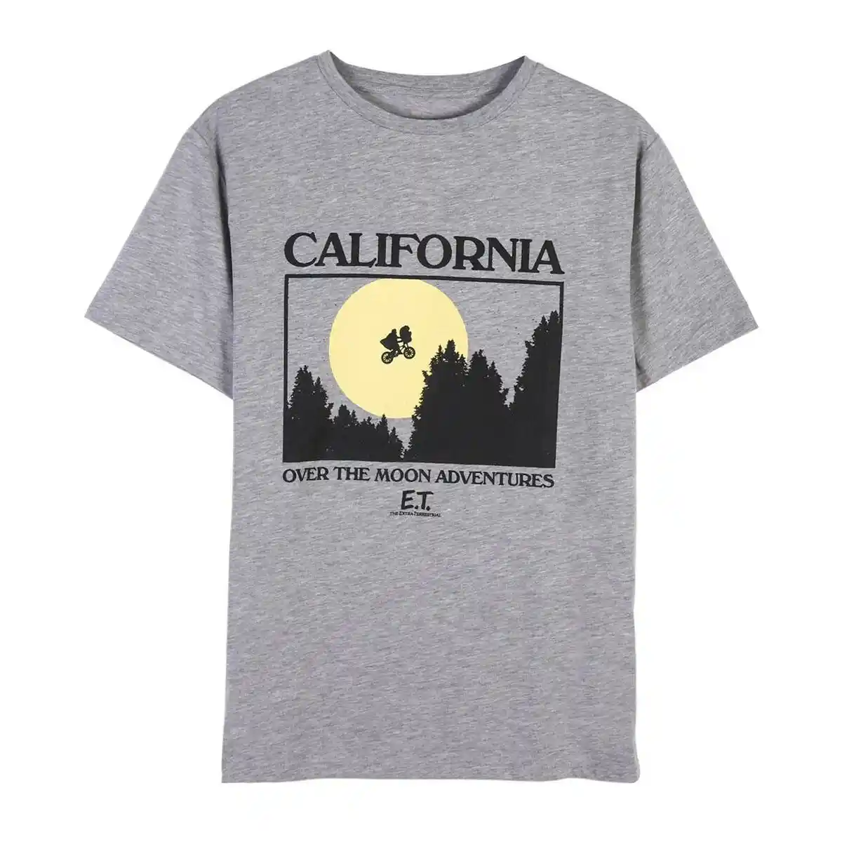 T-shirt à manches courtes pour homme E.T. Gris. SUPERDISCOUNT FRANCE
