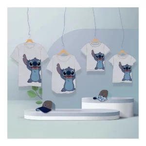T-shirt manches courtes enfant Stitch Gris. SUPERDISCOUNT FRANCE