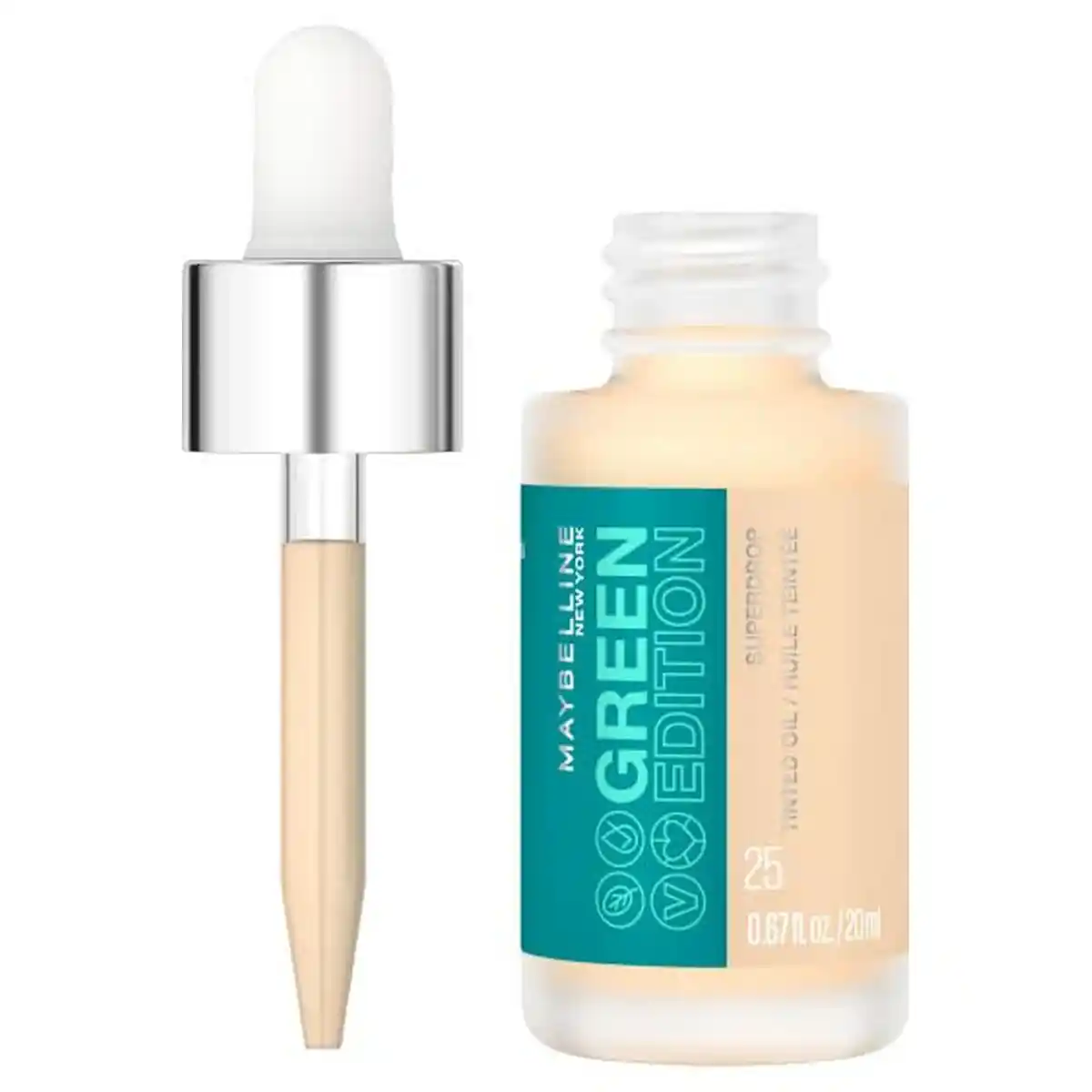 Base de maquillage liquide maybelline green edition oil no 25 20 ml _4242. DIAYTAR SENEGAL - L'Art de Trouver ce que Vous Aimez. Plongez dans notre assortiment varié et choisissez parmi des produits qui reflètent votre style et répondent à vos besoins.