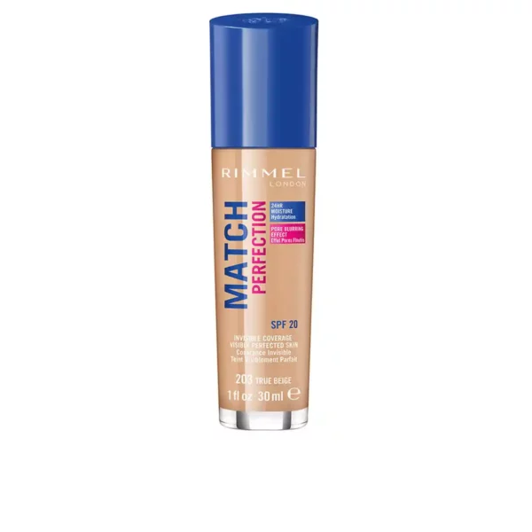 Base de maquillage liquide rimmel london match perfection no 203_4677. DIAYTAR SENEGAL - Là où Chaque Produit a son Propre Éclat. Explorez notre boutique en ligne et trouvez des articles qui ajoutent de la brillance à votre quotidien.