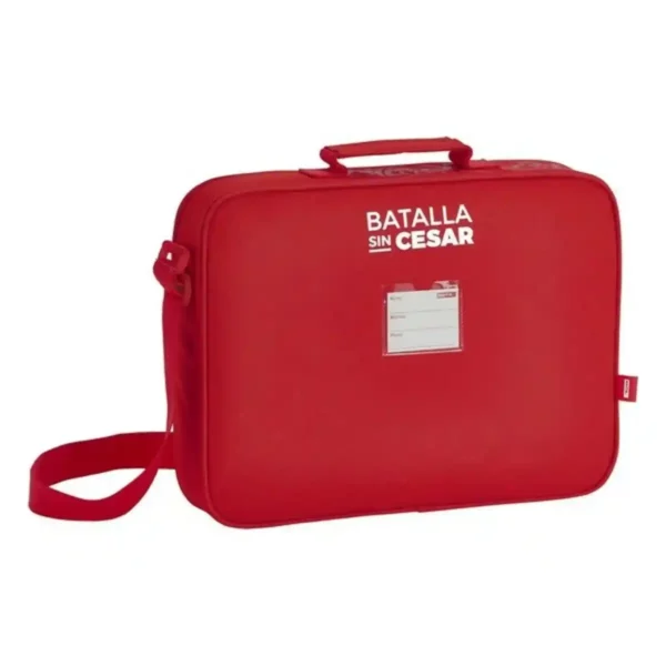 Cartable Real Sporting de Gijón Rouge (38 x 28 x 6 cm). SUPERDISCOUNT FRANCE