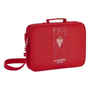 Cartable Real Sporting de Gijón Rouge (38 x 28 x 6 cm). SUPERDISCOUNT FRANCE