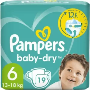 Couches jetables Pampers Baby-Dry 6 6 ans (19 uds). SUPERDISCOUNT FRANCE
