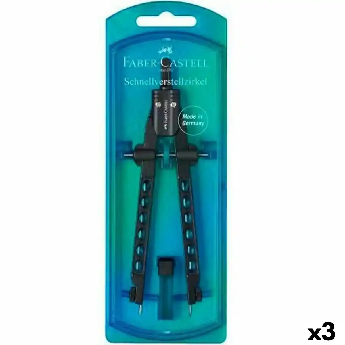 Boussole Faber-Castell Bleu 3 Unités. SUPERDISCOUNT FRANCE