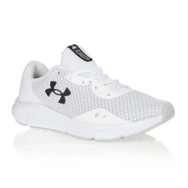 Chaussures de sport pour enfants Under Armour Under Armour Charged Pursuit 3 Running Blanc. SUPERDISCOUNT FRANCE