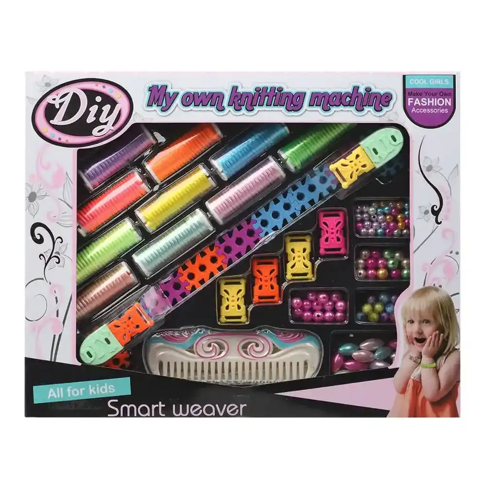 Kit de création de bracelets et colliers Smart Weaver (34 x 24 cm). SUPERDISCOUNT FRANCE