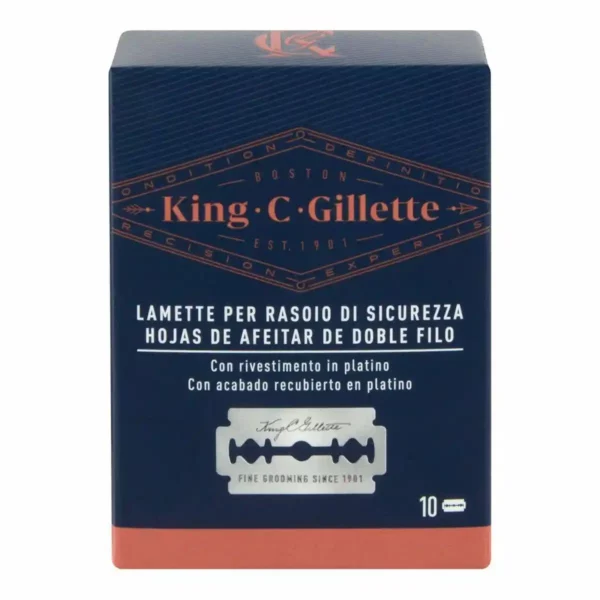 Lame de rasoir de rechange king c gillette gillette king 10 uds _9724. DIAYTAR SENEGAL - L'Art du Shopping Éclairé. Naviguez à travers notre plateforme intuitive et découvrez une variété d'articles soigneusement sélectionnés pour répondre à vos besoins et à vos envies.